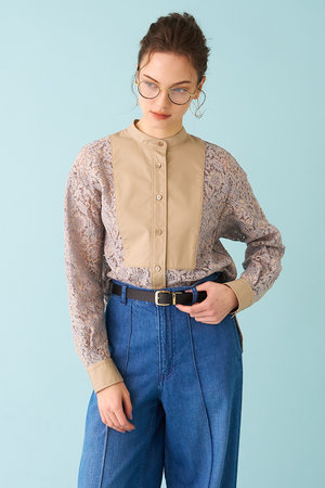 デザインワークス/DESIGNWORKSの【セットアップ対応】コードレースドッキングシャツ(110400/110403)