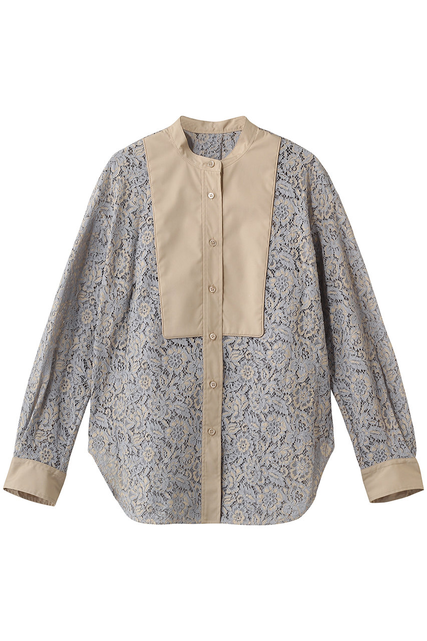 デザインワークス/DESIGNWORKSの【セットアップ対応】コードレースドッキングシャツ(グレー1/35520510005)