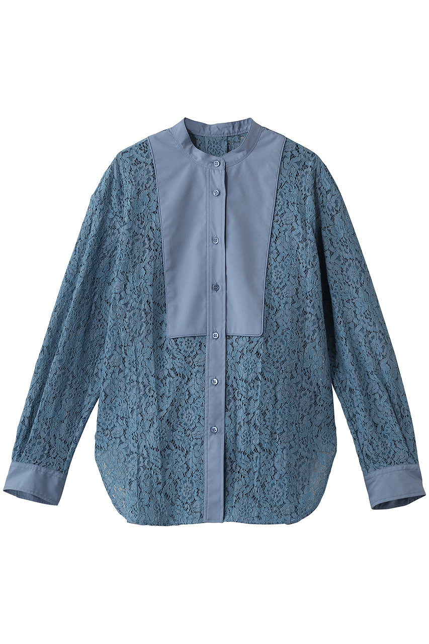 デザインワークス/DESIGNWORKSの【セットアップ対応】コードレースドッキングシャツ(ブルー/35520510005)