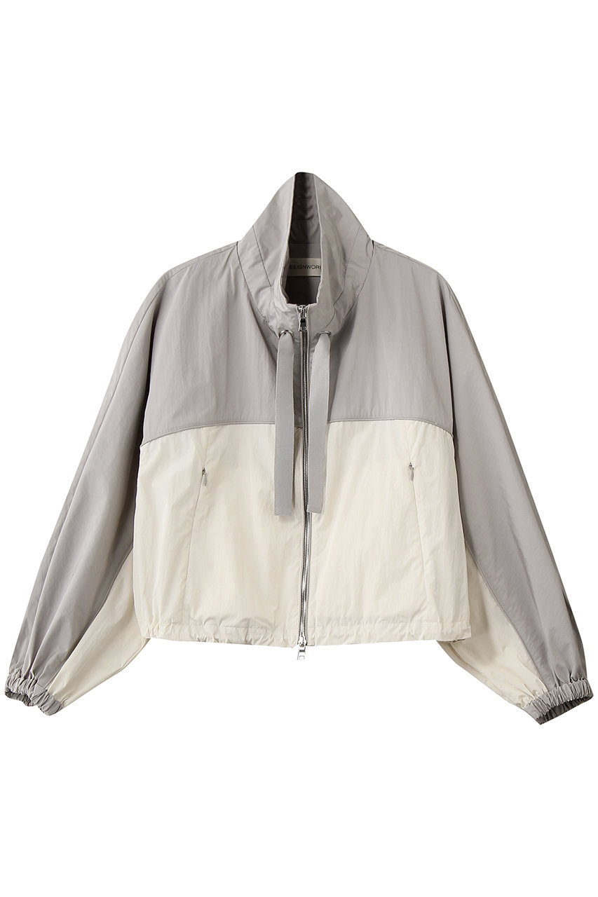 デザインワークス/DESIGNWORKSのタフタコンビブルゾン(グレー1/35520530000)