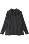 ダブル襟シアーブラウス デザインワークス/DESIGNWORKS チャコールグレー