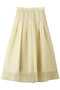 オーガンジーフレーアースカート デザインワークス/DESIGNWORKS イエロー