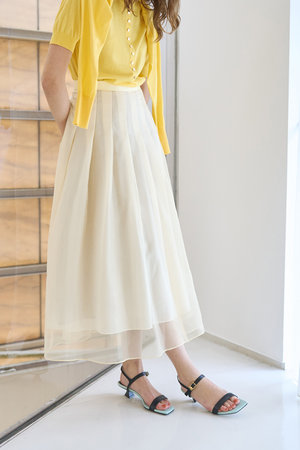 デザインワークス/DESIGNWORKSのオーガンジーフレーアースカート(110700/110702)