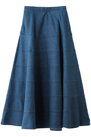 デザインワークス/DESIGNWORKSのデニムパネルドフレアスカート(110700/110703)