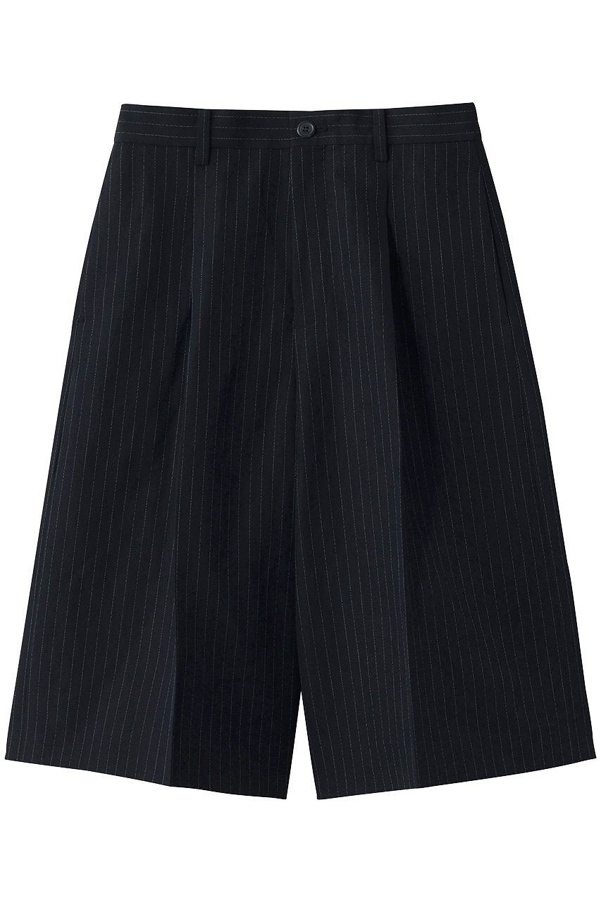 デザインワークス/DESIGNWORKSの【セットアップ対応】リネン混タックハーフパンツ(ネイビー/35520550003)