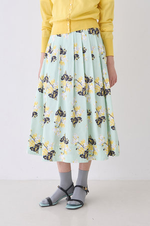 デザインワークス/DESIGNWORKSのフラワープリントボリュームスカート(110700/110703)