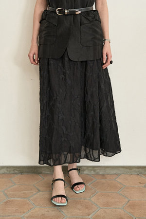 デザインワークス/DESIGNWORKSのアブストラクトカットジャガードスカート