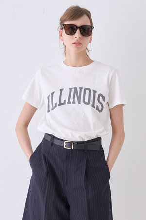 デザインワークス/DESIGNWORKSの【REMI RELIEF】別注ロゴTシャツ LW加工 (ILLINOIS)(110100/110102)