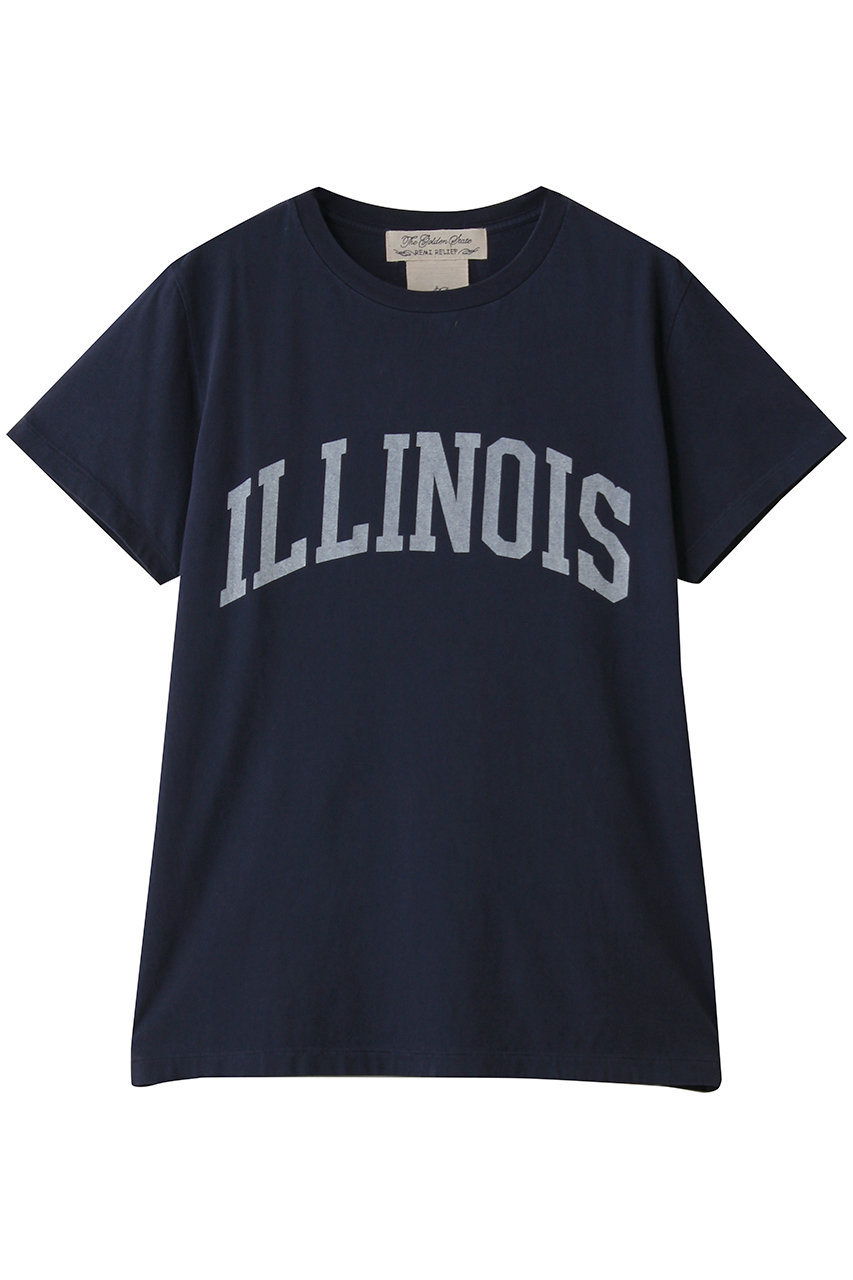 デザインワークス/DESIGNWORKSの【REMI RELIEF】ロゴTシャツ LW加工 (ILLINOIS)(ネイビー/35523020014)