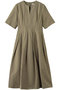 コットンリネンタイプライタータックワンピース デザインワークス/DESIGNWORKS モカ