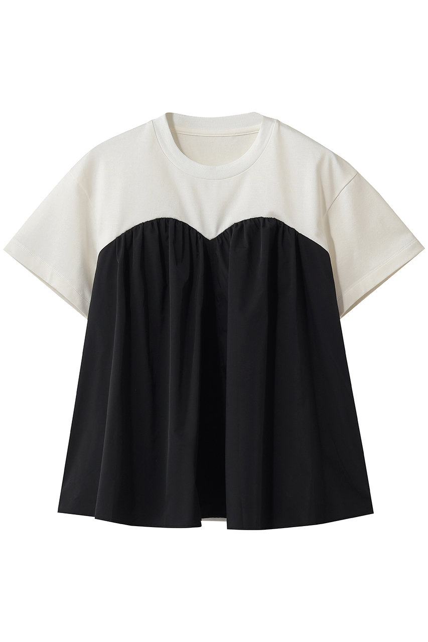 デザインワークス/DESIGNWORKSのコンビタフタビスチェTシャツ(ホワイト/35520920005)