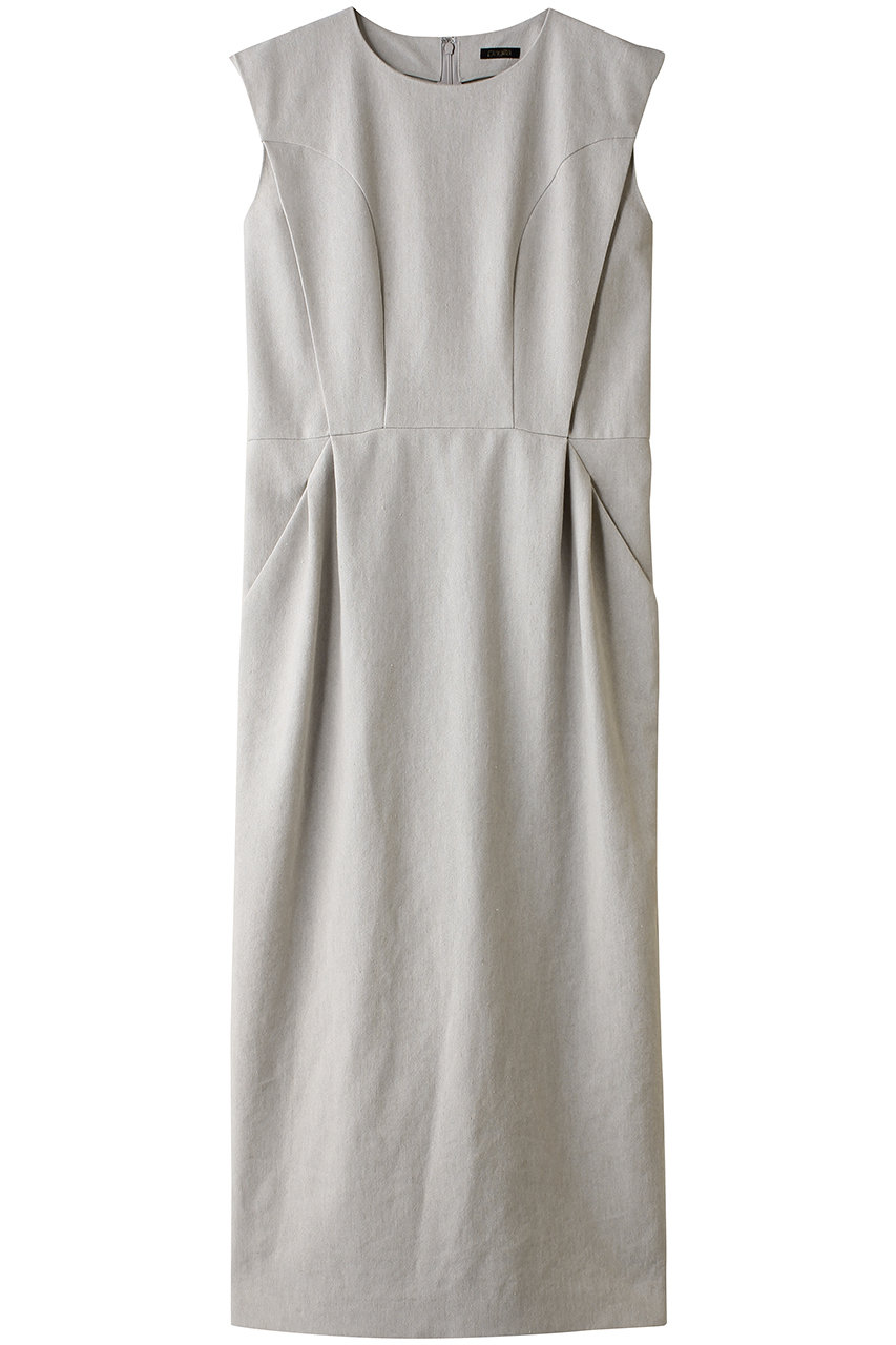 デザインワークス/DESIGNWORKSのリネン混ストレートワンピース(ベージュ/35520790008)