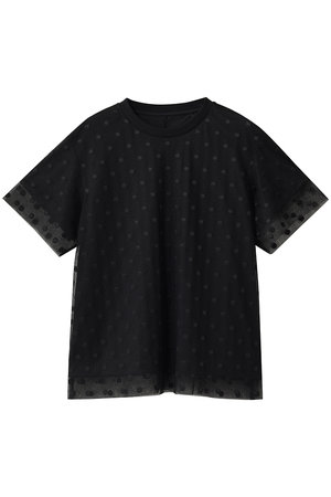 デザインワークス/DESIGNWORKSのドットチュールTブラウス(110100/110102)