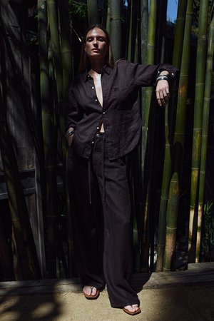 シチズンズ・オブ・ヒューマニティ/CITIZENS of HUMANITYのBRYNN ドローストリングリネンパンツ