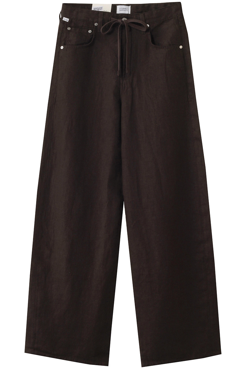 CITIZENS of HUMANITY BRYNN ドローストリングリネンパンツ (CHOCOLATE, 26) シチズンズ・オブ・ヒューマニティ ELLE SHOP CITIZENS of HUMANITY BRYNN ドローストリングリネンパンツ (CHOCOLATE, 26) シチズンズ・オブ・ヒューマニティ ELLE SHOP
