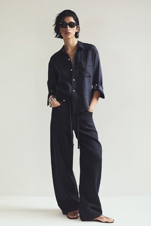 シチズンズ・オブ・ヒューマニティ/CITIZENS of HUMANITYのBRYNN ドローストリングリネンパンツ(110600/110601)