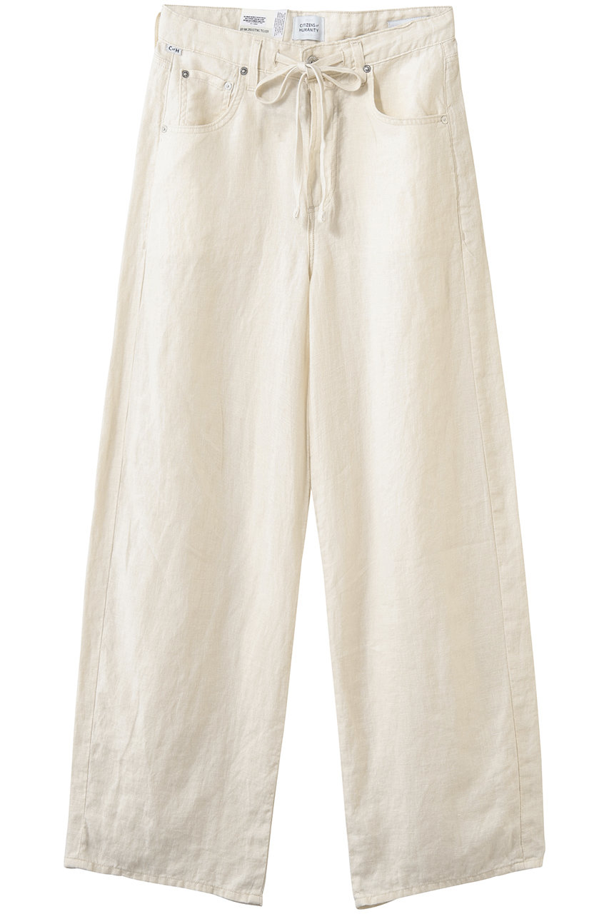 シチズンズ・オブ・ヒューマニティ/CITIZENS of HUMANITYのBRYNN ドローストリングリネンパンツ(PALE STONE/2144-1761)