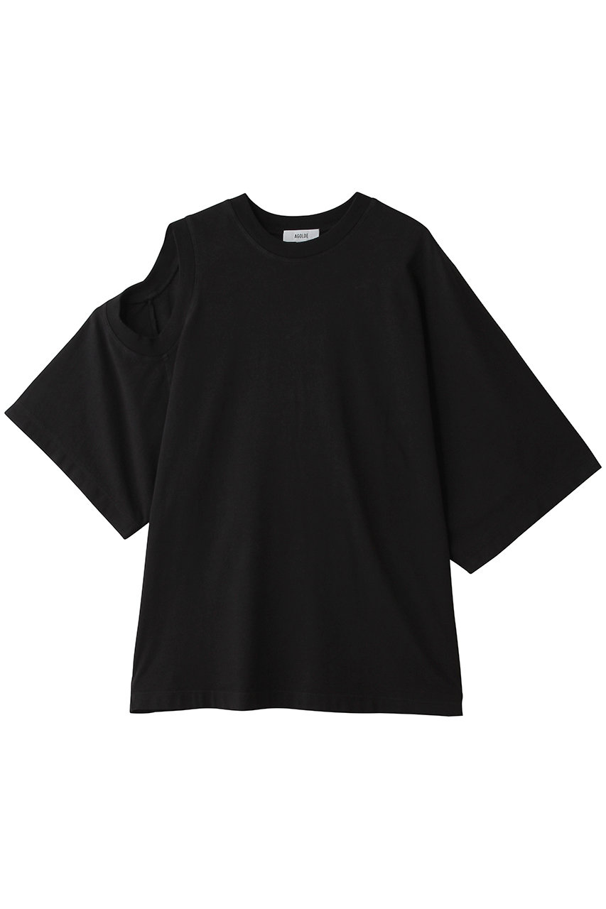 シチズンズ・オブ・ヒューマニティ/CITIZENS of HUMANITYのSHOULDER CUT OUT T-SHIRT(BLACK/A7464-1521)