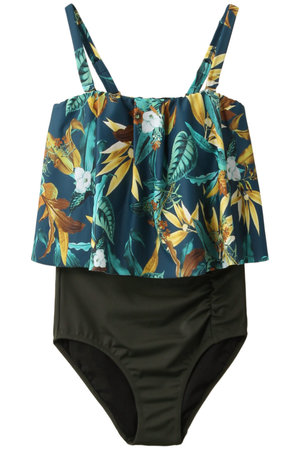 【Coral veil】Lily Gardenワンピース見えハイウエストビキニ