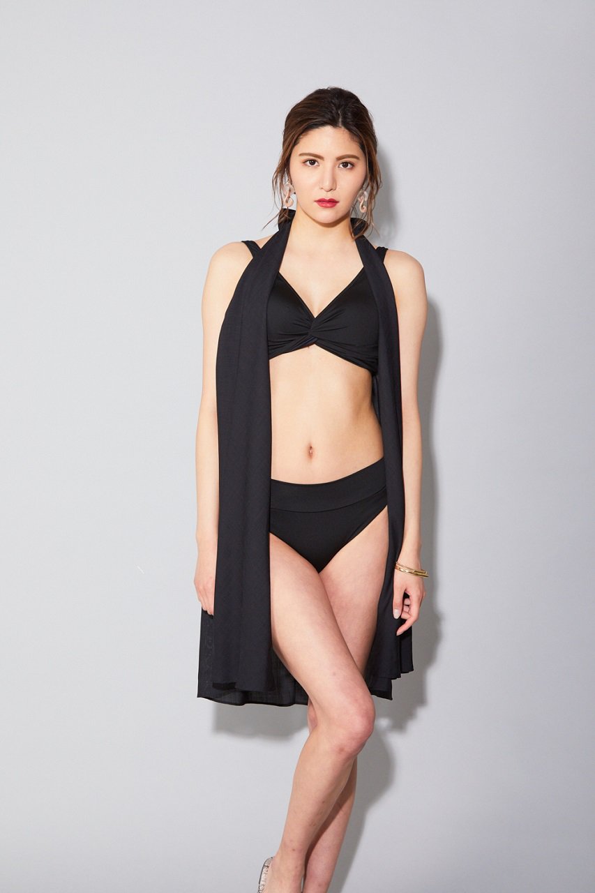 Reir 水着 レイール ﾐｽﾞｷﾞ Reir Beach 3wayパレオ ブラック の通販 Elleshop エル ショップ