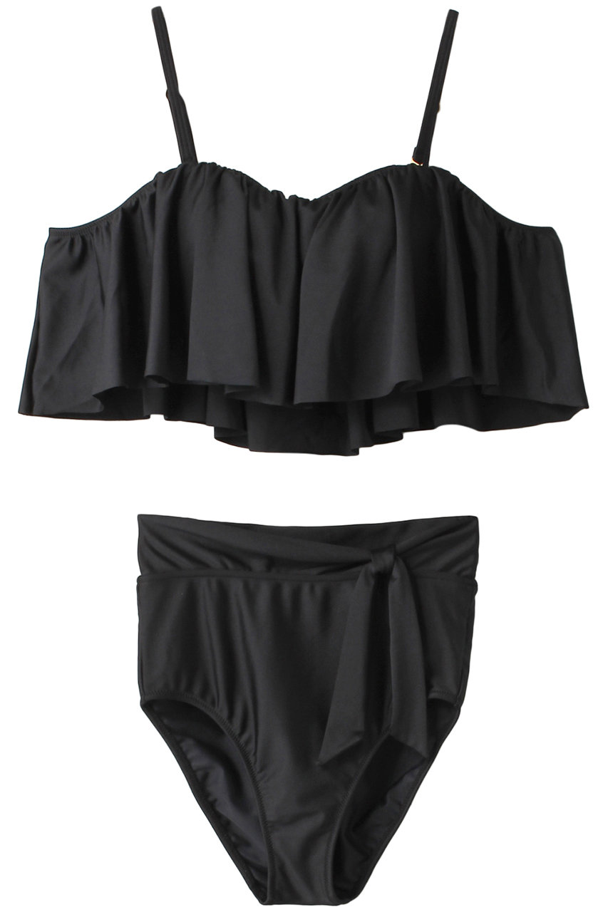 Reir(swim wear) Solidグラマラスフィットビキニ (ブラック, 56(9D)) レイール(ﾐｽﾞｷﾞ) ELLE SHOP