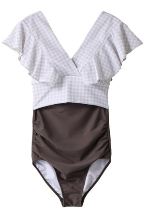 レイール(ﾐｽﾞｷﾞ)/Reir(水着)の【San-ai Resort】Vintage check×Solid カバーデザイン ノンワイヤー(180400/180401)