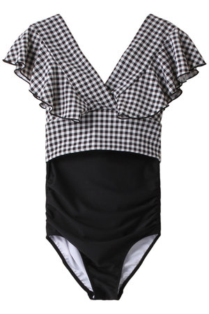 レイール(ﾐｽﾞｷﾞ)/Reir(水着)の【San-ai Resort】Vintage check×Solid カバーデザイン ノンワイヤー(180400/180401)