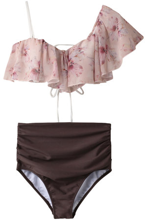 レイール(ﾐｽﾞｷﾞ)/Reir(水着)のOil Flower×無地ワンショル(180400/180401)