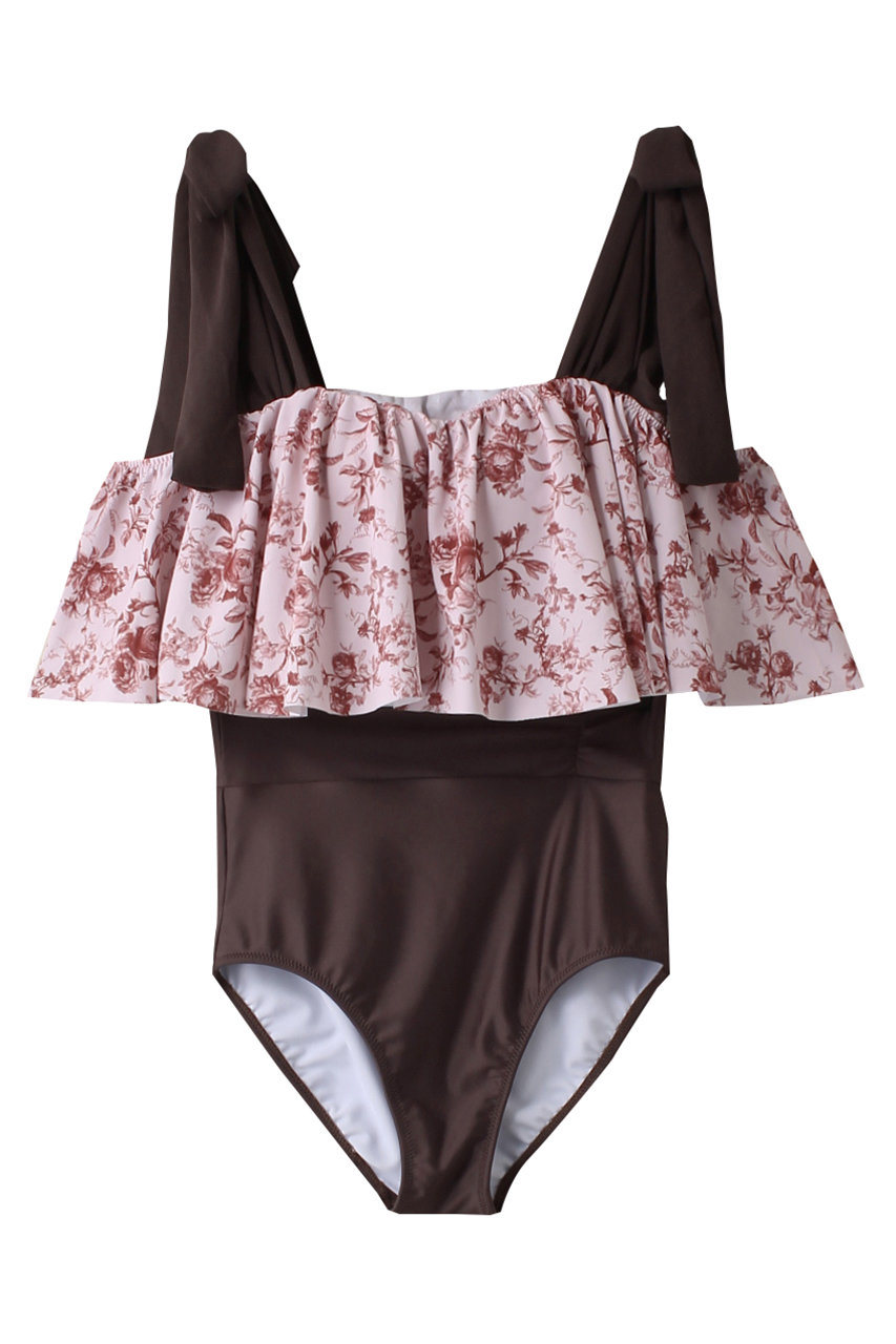 Reir(swim wear) Wall Flowerグラマラスオフショル (ピンク, 56(9D-M)) レイール(ミズギ) ELLE SHOP Reir(swim wear) Wall Flowerグラマラスオフショル (ピンク, 56(9D-M)) レイール(ミズギ) ELLE SHOP