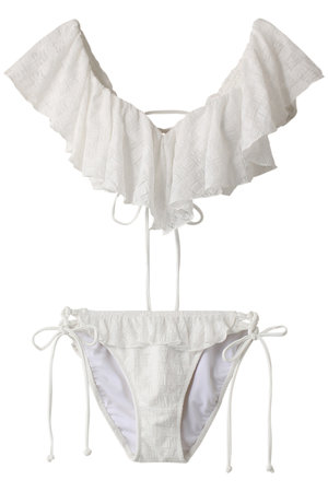 レイール(ﾐｽﾞｷﾞ)/Reir(水着)のCheck Lace楽盛りフリル ワイヤー水着(180400/180401)