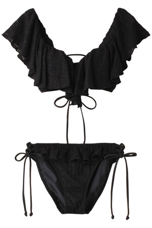 レイール(ﾐｽﾞｷﾞ)/Reir(水着)のCheck Lace楽盛りフリル ワイヤー水着(180400/180401)