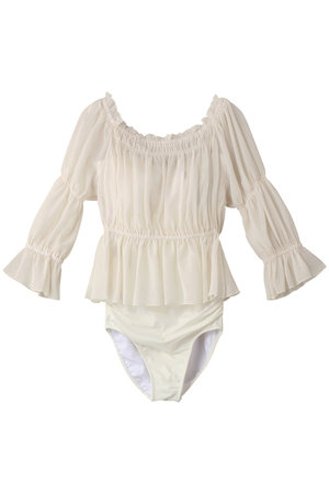 レイール(ﾐｽﾞｷﾞ)/Reir(水着)のシフォンパフスリーブレイヤードセット(180400/180401)