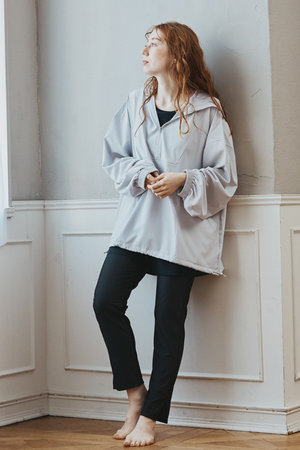 レイール(ﾐｽﾞｷﾞ)/Reir(水着)の【BeachQueen】ハーフジップラッシュパーカー＋リブタンキニ水着+レギンス5点セット(180400/180401)