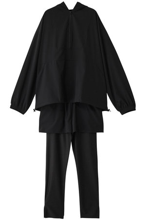 レイール(ﾐｽﾞｷﾞ)/Reir(水着)の【BeachQueen】ハーフジップラッシュパーカー＋リブタンキニ水着+レギンス5点セット(180400/180401)