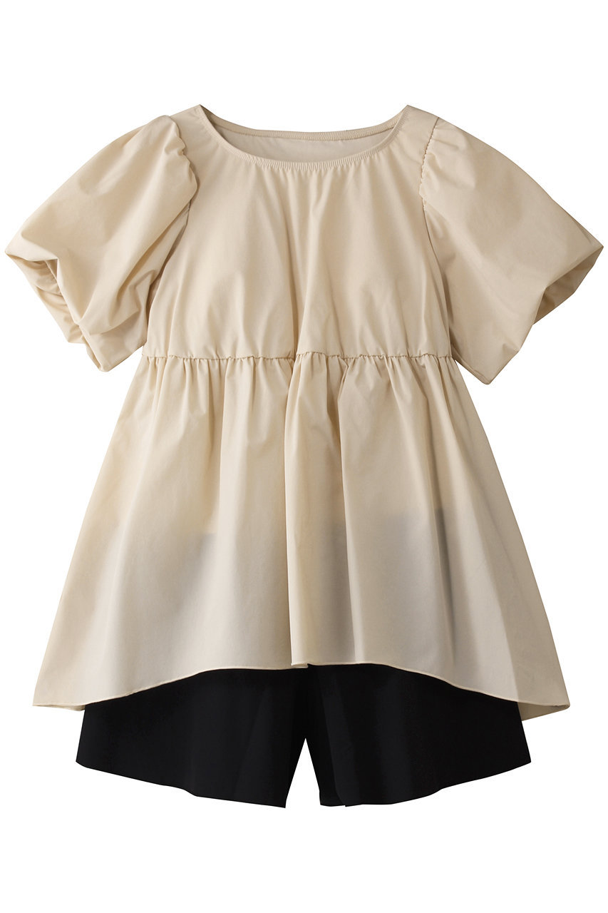 Reir(swim wear) 【San-ai Resort】パフスリーブキュロット3点セット【UPF50+】 (ベージュ, 09(M)) レイール(ミズギ) ELLE SHOP Reir(swim wear) 【San-ai Resort】パフスリーブキュロット3点セット【UPF50+】 (ベージュ, 09(M)) レイール(ミズギ) ELLE SHOP