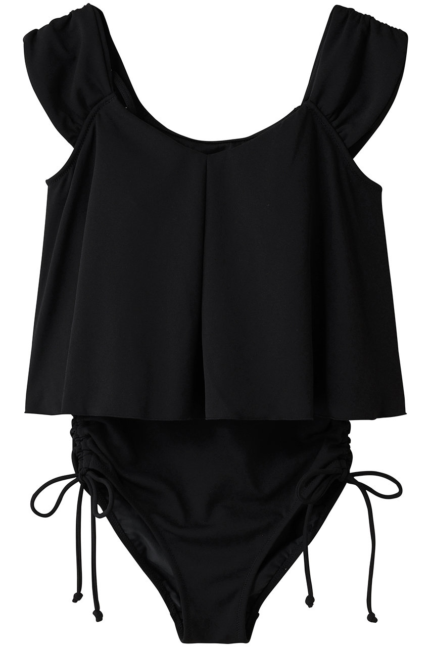 Reir(swim wear) 【San-ai Resort】ワンピ見えビキニ (ブラック, 11(L)) レイール(ミズギ) ELLE SHOP Reir(swim wear) 【San-ai Resort】ワンピ見えビキニ (ブラック, 11(L)) レイール(ミズギ) ELLE SHOP
