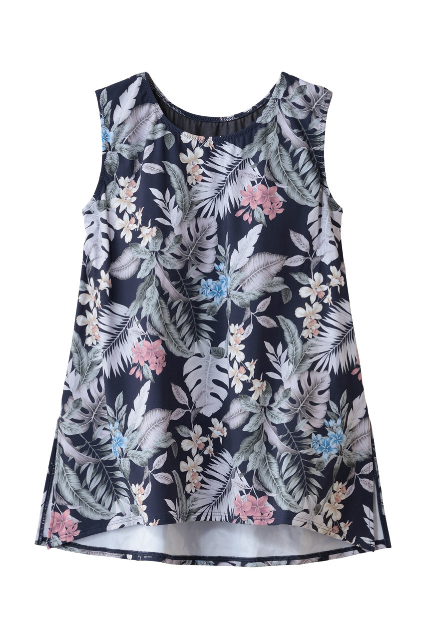 Reir(swim wear) 【水陸両用】プリントカップ付きトップス (ネイビー, 75(L)) レイール(ミズギ) ELLE SHOP Reir(swim wear) 【水陸両用】プリントカップ付きトップス (ネイビー, 75(L)) レイール(ミズギ) ELLE SHOP