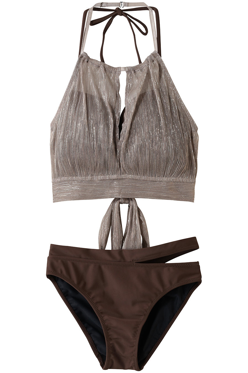 レイール(ﾐｽﾞｷﾞ)/Reir(水着)の【San-ai Resort】軽い着け心地でしっかり盛れるワイヤービキニトップス３点セット(ブラウン/55-53-6-1085)