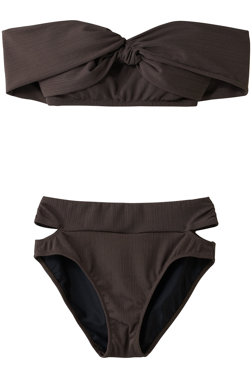 レイール(ﾐｽﾞｷﾞ)/Reir(水着)の【San-ai Resort】オフショル水着(ブラウン/55-53-6-1086)