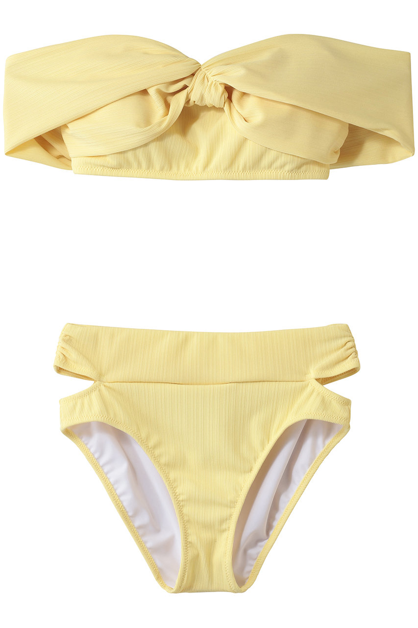 レイール(ﾐｽﾞｷﾞ)/Reir(水着)の【San-ai Resort】オフショル水着(イエロー/55-53-6-1086)