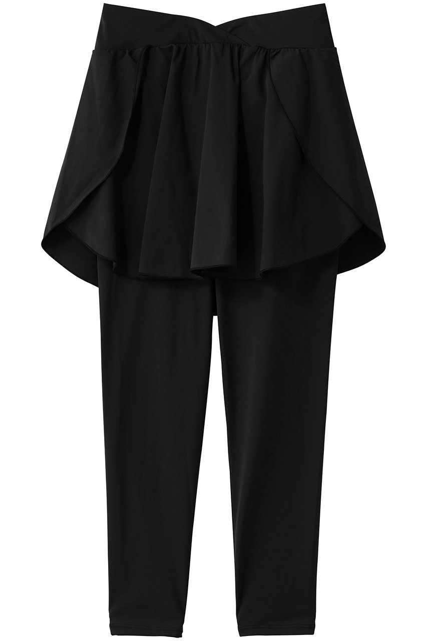 レイール(ﾐｽﾞｷﾞ)/Reir(水着)のスカート付きレギンス (水陸両用)(ブラック/55-57-6-7011)