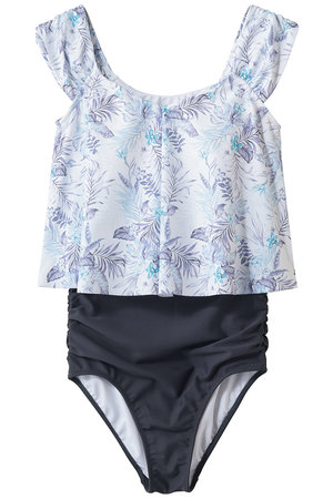 レイール(ﾐｽﾞｷﾞ)/Reir(水着)の【San-ai Resort】プリントワンピ見えビキニ(180400/180401)