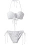 【San-ai Resort】【FUWAMARU】ノンワイヤーバンドゥビキニ レイール(ﾐｽﾞｷﾞ)/Reir(水着) ホワイト