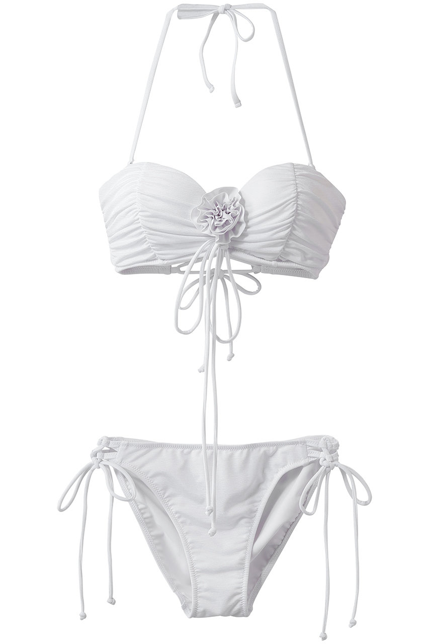 レイール(ﾐｽﾞｷﾞ)/Reir(水着)の【San-ai Resort】【FUWAMARU】ノンワイヤーバンドゥビキニ(ホワイト/55-53-6-1406)