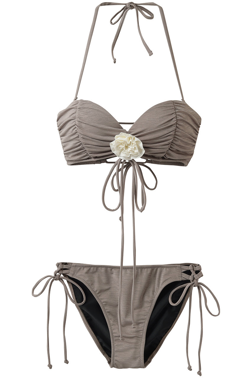 レイール(ﾐｽﾞｷﾞ)/Reir(水着)の【San-ai Resort】【FUWAMARU】ノンワイヤーバンドゥビキニ(ベージュ/55-53-6-1406)