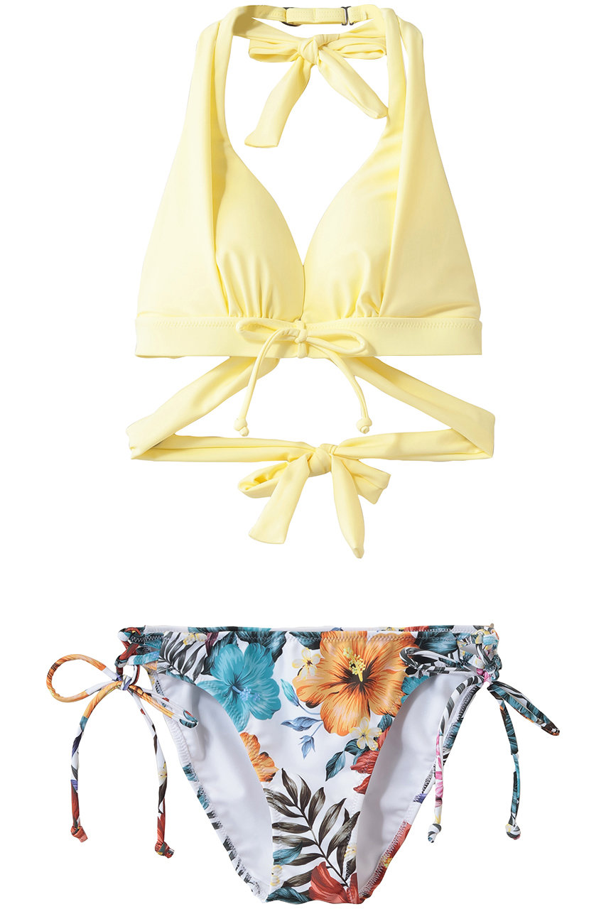 レイール(ﾐｽﾞｷﾞ)/Reir(水着)の【San-ai Resort】【ナチュラルアップブラ】ノンワイヤービキニ(イエロー/55-53-6-1689)