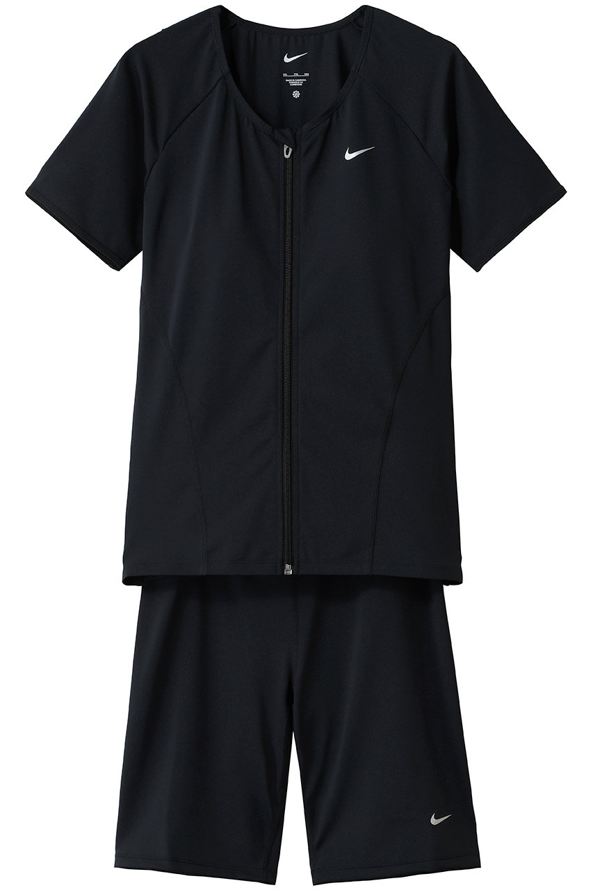 Reir（swim wear） 【NIKE】ベーシックハンソデセパレーツ (ブラック, 29(4X)) レイール（ミズギ） ELLE SHOP