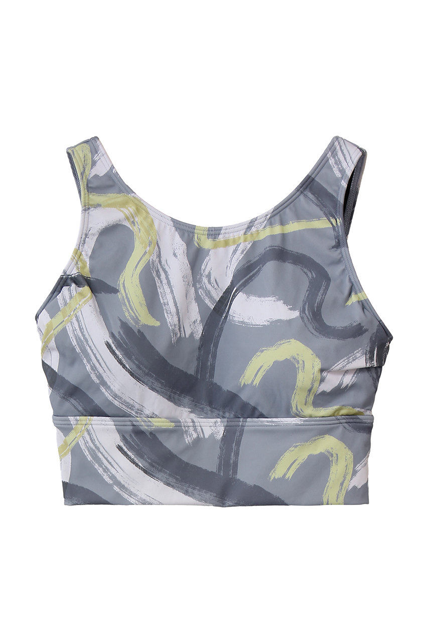 Reir（swim wear） プリントブラトップ【水陸両用】 (グレー, 74(M)) レイール（ミズギ） ELLE SHOP
