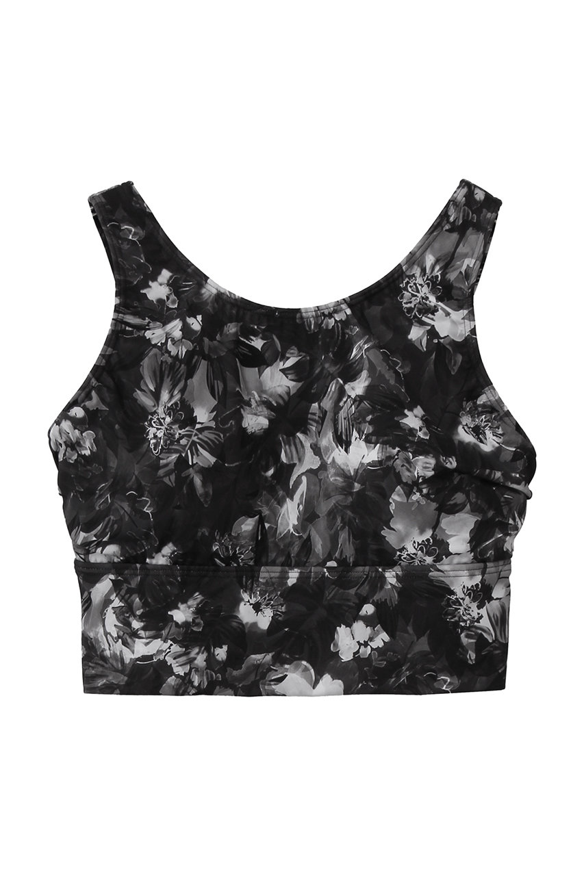 Reir（swim wear） プリントブラトップ【水陸両用】 (ブラック, 75(L)) レイール（ミズギ） ELLE SHOP