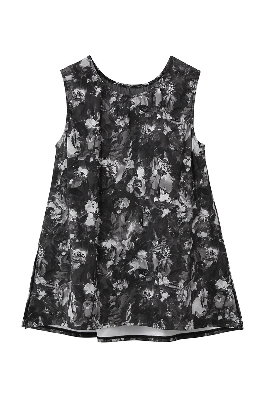 Reir（swim wear） プリントカップ付きトップス【水陸両用】 (ブラック, 75(L)) レイール（ミズギ） ELLE SHOP
